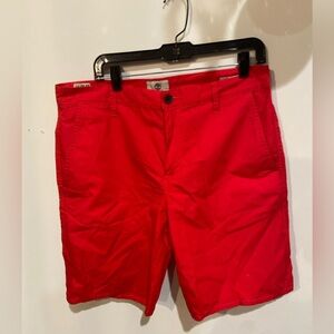 Timberland Bright Red Men's Flat Front Shorts